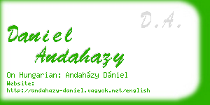 daniel andahazy business card