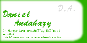 daniel andahazy business card